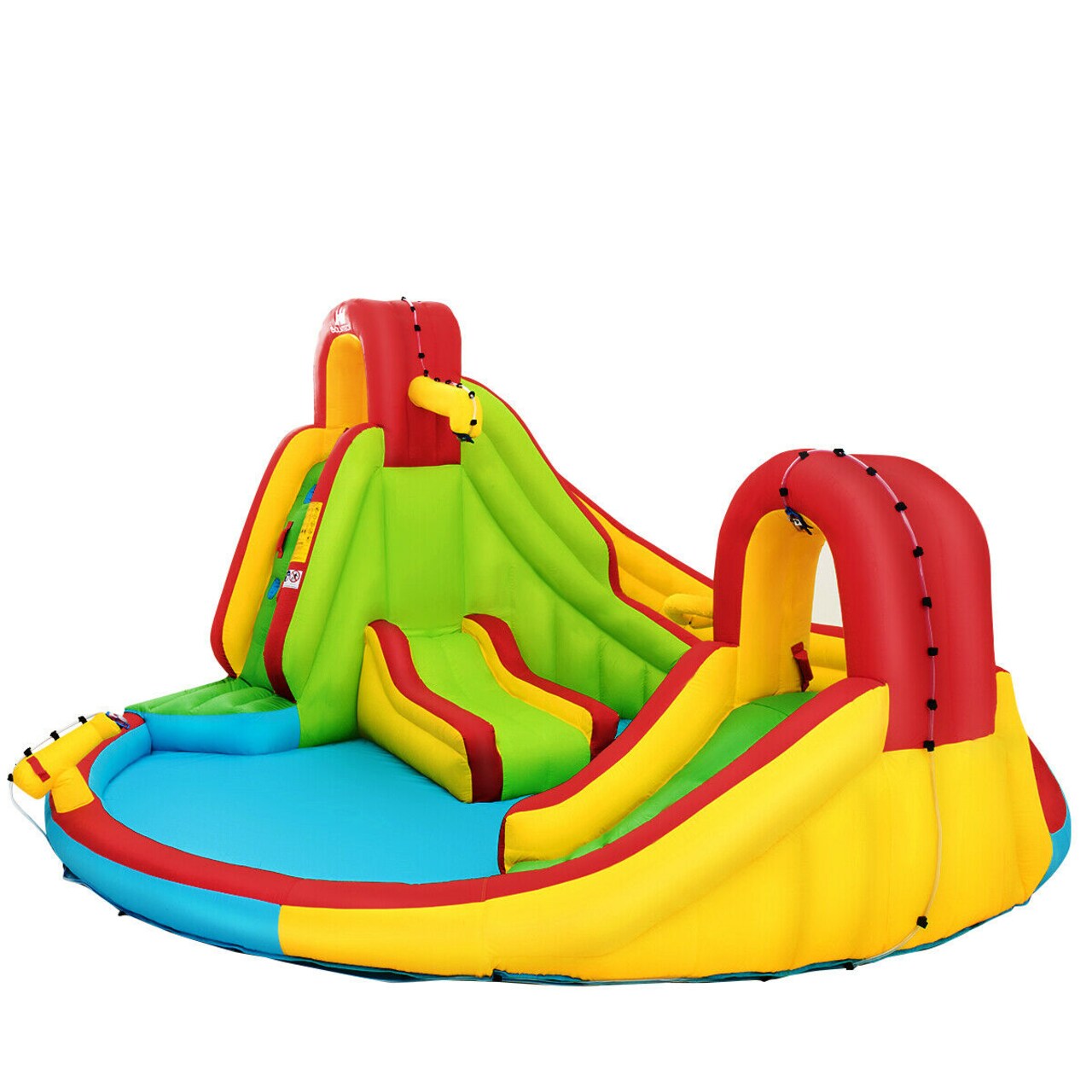 Outdoor Kids Water Slide Bounce House with 480W Air Blower Included